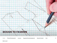 Tablet Screenshot of designtofashion.com